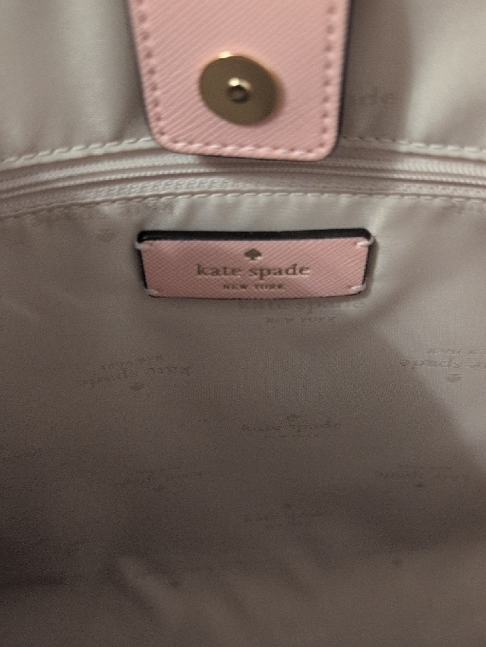 kate spade Pale Blush Pink Saffiano Leather Tote - Picture 3 of 4